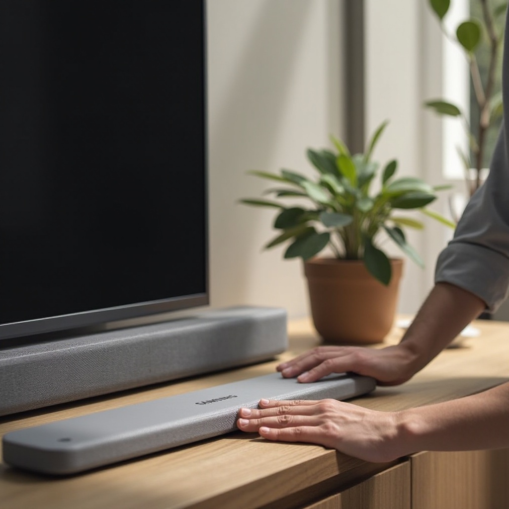 hoe Samsung achterspeakers aan te sluiten op de soundbar